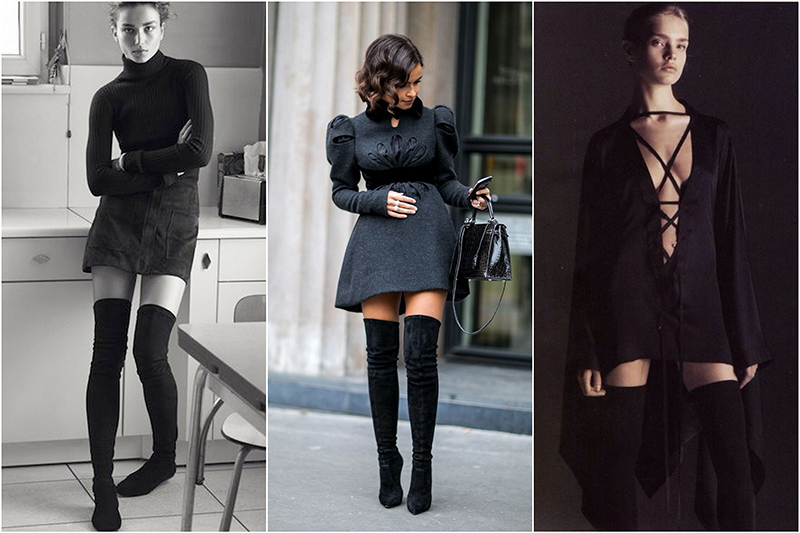 bottes femmes cuir noir,2018