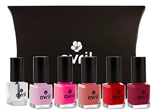 cadeau vernis ongles du mauve au rouge bio 1