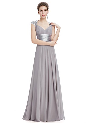 ever pretty v col maxi robe de soire de style empire sexy 36 gris ep09672gy04 1