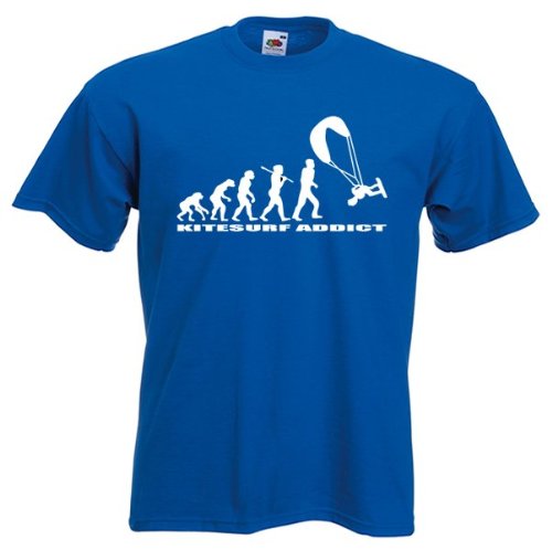 t shirt kitesurf addict couleur bleu taille m 1