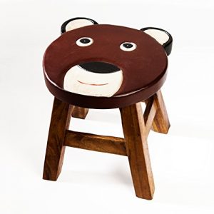 tabouret-solide-pour-enfant-bois-motif-ours