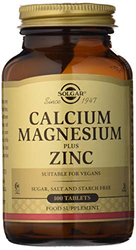 Solgar Calcium Magnésium Plus Zinc 100 Comprimés