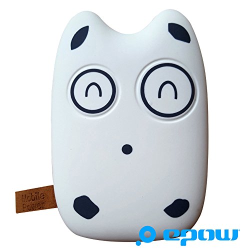 EPOW® Batterie Externe Emoji Chat Mignon 2600mAh, Batterie Portable Emoticone Fun idéale Pokemon GO, Chargeur Externe Power Bank Compatible avec iPhone, Samsung, Compatible Tous Les Smartphones
