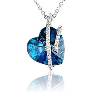 Collier coeur bleu pas cher titanic amazon