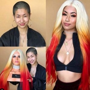 Perruque cheveux noire mi longue pour femme pas cher amazone