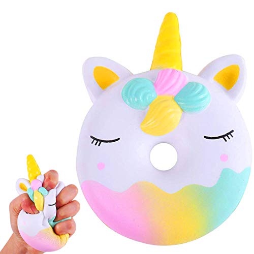 Vie gamin Anti Stress Licorne Squishy Donut, Squishy Donut Licorne Pas Cher Amusant pour Jouer Anti Stress Squishy Licorne Kawaii Pas Cher idéal Cadeau pour Offrir