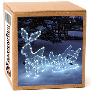 Pere Noel Avec Traineau Lumineux Pas cher