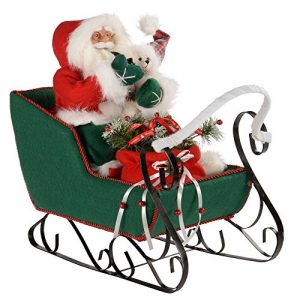 Gabarit De Traineau Avec Pere Noel Pas cher