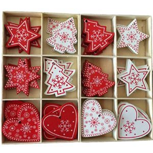 Deco Noel Rouge Et Blanc 2019 Pas cher