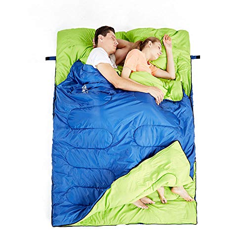 Sac de couchage de camping 10°C, 2 personnes, Comfort QUECHUA