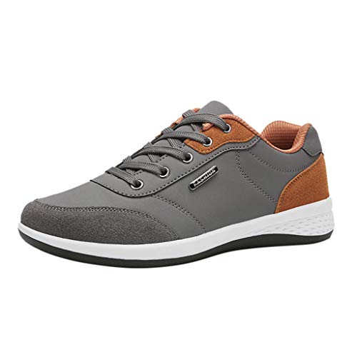 Chaussures De Course en Cuir Tendance Running Respirantes Basket De Business Mode Basse Pas Cher Soldes Sneakers Fitness Homme
